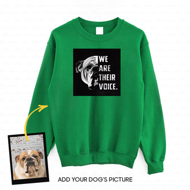 Personalized Dog Gift Idea - We Are Their Voice 2 For Dog Lovers - Standard Crew Neck Sweatshirt